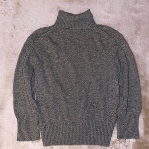 Gray Turtleneck Sweater for Men